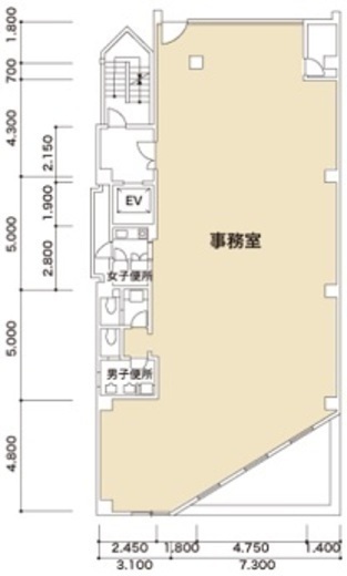 唐木ビル 501 間取り図