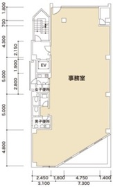 唐木ビル 501 間取り図
