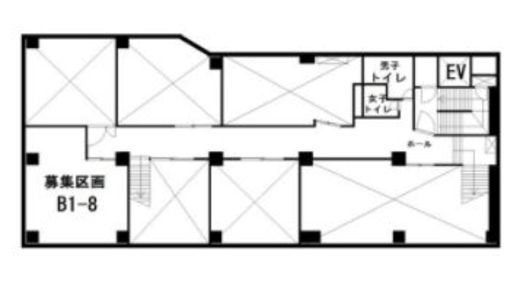 東京銀座ビルディング B1階008 間取り図