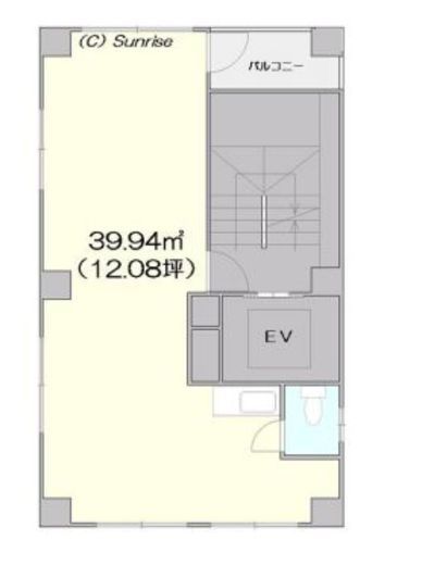 DJ銀座ビル 2階 間取り図