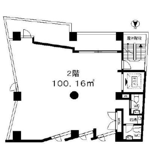 ヒルズ青山 2階 間取り図