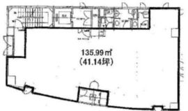 ランディック原宿ビル 3階 間取り図