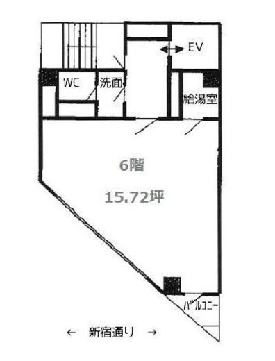 プルミエ麹町ビル 6階 間取り図