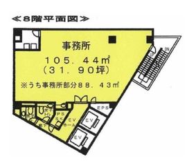 メアリヒト御茶ノ水ビル 4階 間取り図