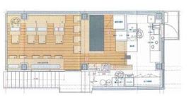 RISE新橋 1階+2階 間取り図