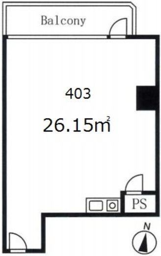 九段セントラルビル 403 間取り図