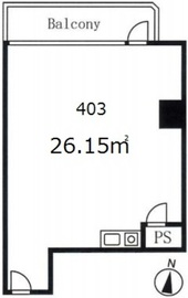 九段セントラルビル 403 間取り図