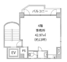 青山グリーンプラザビル 4階 間取り図