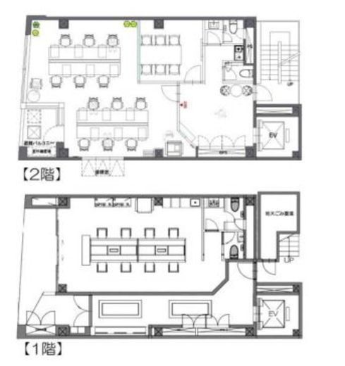 STRADA GINZA EAST 1階+2階 間取り図