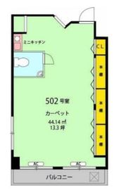 フェニックス東銀座 502 間取り図