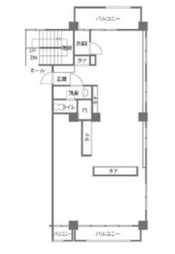 ピロティ南青山 203 間取り図