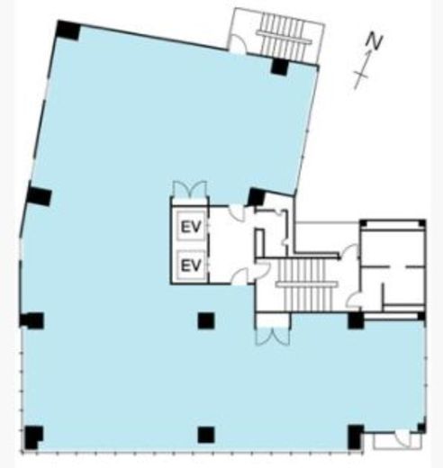 EBSビル 4階A 間取り図