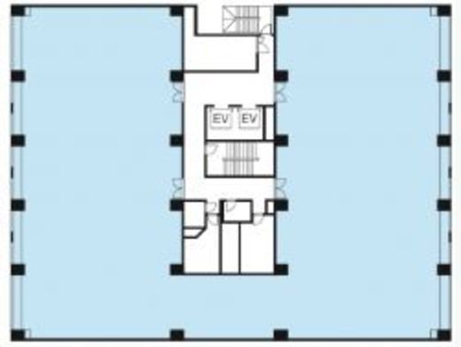 NMF茅場町ビル 2階 間取り図