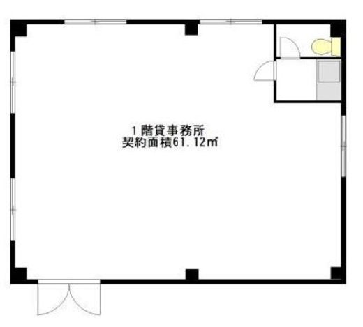 坂入ビル 1階 間取り図