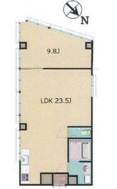 国土淡路町ビル 8階 間取り図