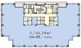 神谷町MTビル 10階 間取り図