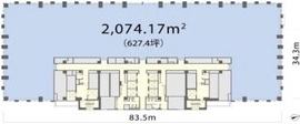 丸の内トラストタワー本館 5階 間取り図