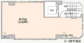 高和赤坂ビル 4階 間取り図