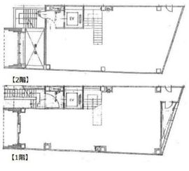 セントラル共立ビル 1-2階 間取り図
