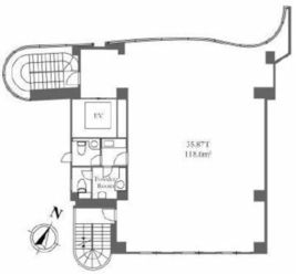 TYビル（旧　MT南青山ビル） 3階 間取り図