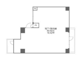 エスペランサ神田神保町Ⅲ B1階 間取り図