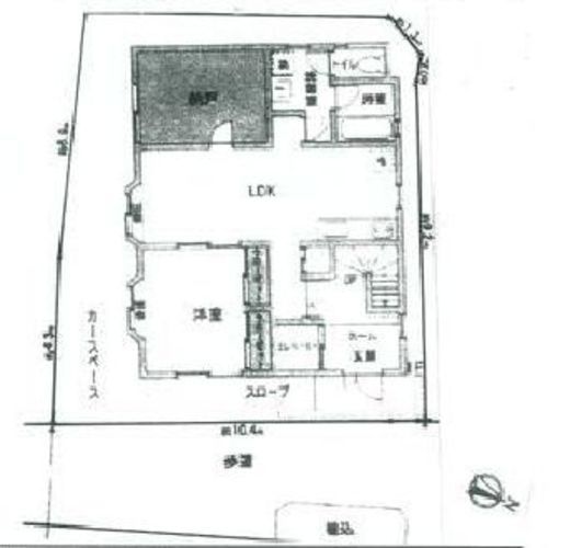 白金2丁目 1階 間取り図