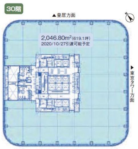 アークヒルズ仙石山森タワー 30階 間取り図
