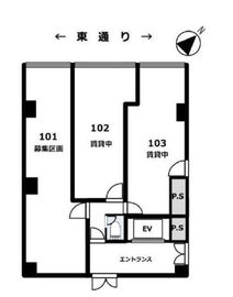 ヨンキュウ東京築地ビル 101 間取り図