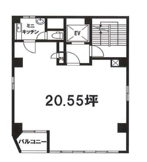 松永新富ビル 2階 間取り図