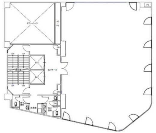新宿北西ビル 5階 間取り図