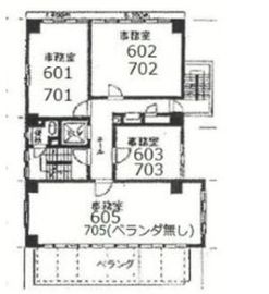 ファイブビル八丁堀 703 間取り図