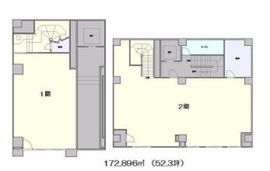 第二登栄ビル 1階+2階 間取り図
