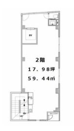 プリモKS1ビル 2階 間取り図