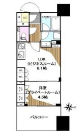 シティタワー銀座東(SOHO) 10階 間取り図