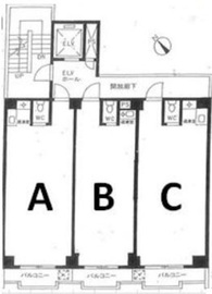 浅松ビル 3階B 間取り図