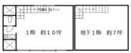 ミュール代官山 1階・地下1階 間取り図