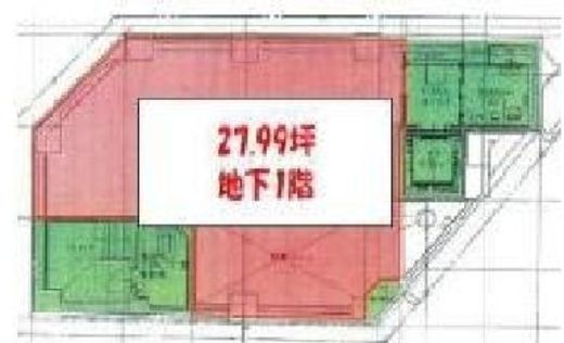 恵比寿西ビル B1階 間取り図