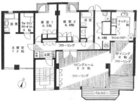 マンションカサベラ 3階 間取り図