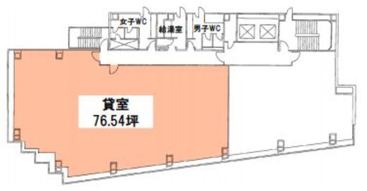 新大橋リバーサイドビル101 5階 間取り図