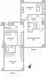 グランドメゾン六番町 603 間取り図