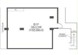 テシコ六番町ビル(旧:玉柳ビル) B1階 間取り図