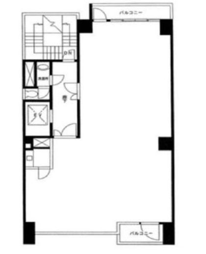 日建ビル 4階 間取り図