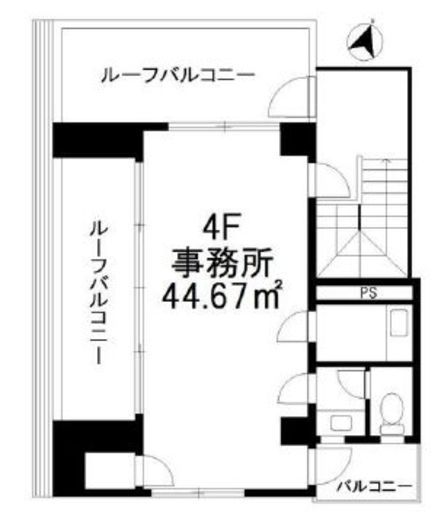 代々木上原PDビル 4階 間取り図