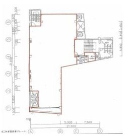 井門道玄坂ビル 6階 間取り図