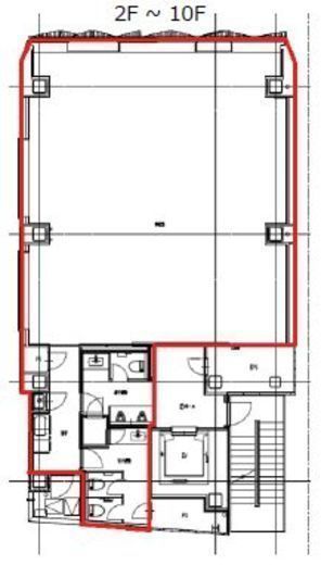 AD-O渋谷道玄坂 8階 間取り図