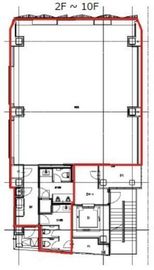 AD-O渋谷道玄坂 8階 間取り図