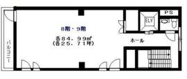 リバティー11号館(旧:クォーク秋葉原ビル) 8階 間取り図