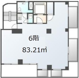 ビコービル 6階 間取り図