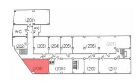 松岡九段ビル 208 間取り図