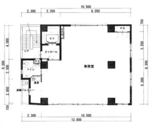 九段北TLビル 3階 間取り図